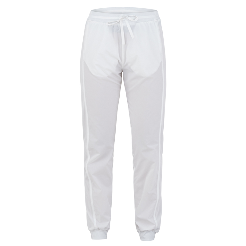 GIBLOR'S COD. HW3/TAY-00 – Pantalone unisex MICROFIBRA NO STIRO, elastico e coulisse in vita, polsini in fondo BIANCO