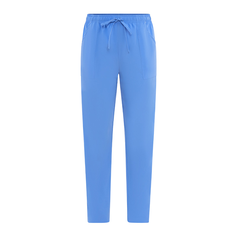 GIBLOR'S COD. HW3/ALA-118 – Pantalone unisex MICROFIBRA NO STIRO, elastico e coulisse in vita, AZZURRO