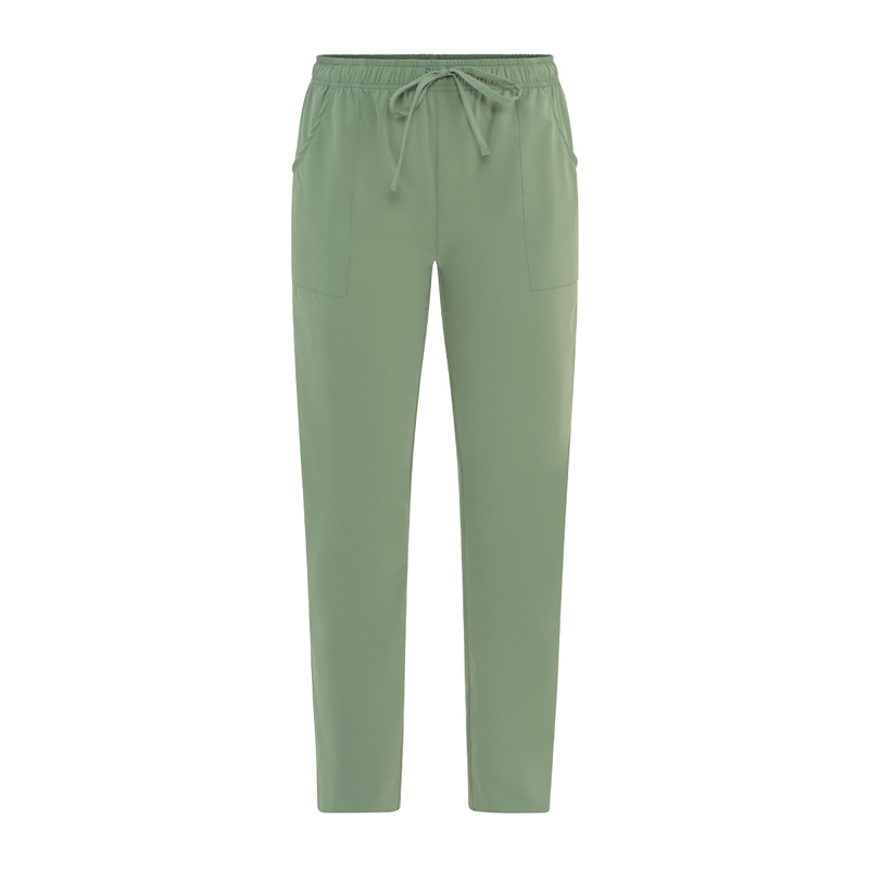 GIBLOR'S COD. HW3/ALA-129 – Pantalone unisex MICROFIBRA NO STIRO, elastico e coulisse in vita, OLIVA