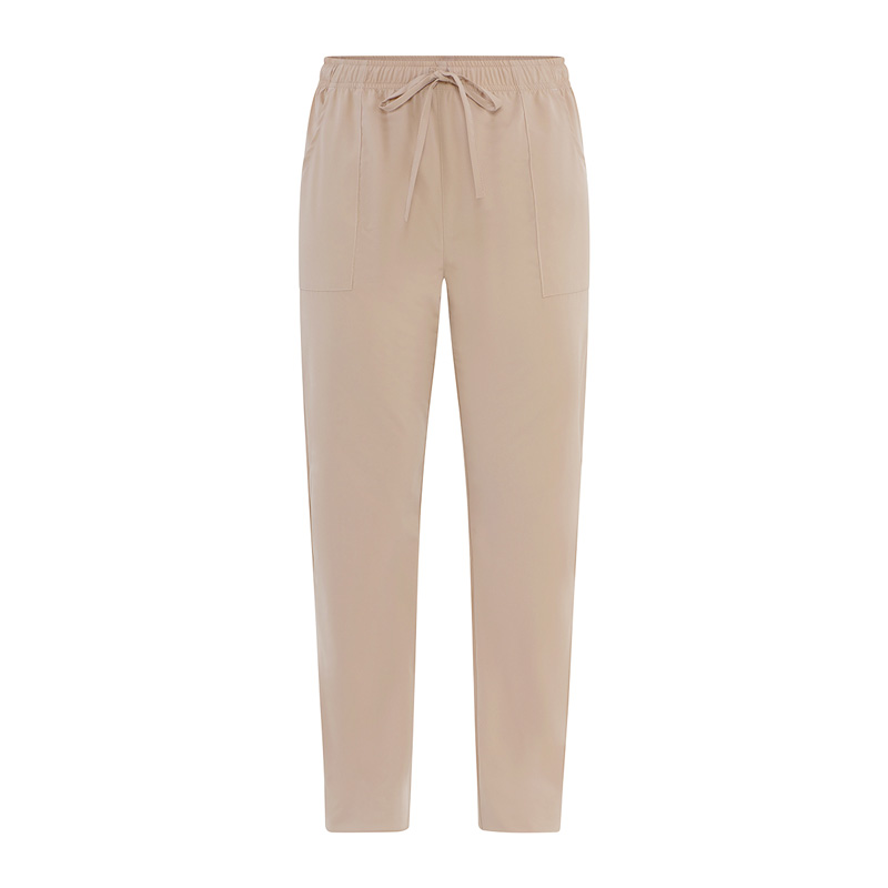 GIBLOR'S COD. HW3/ALA-073 – Pantalone unisex MICROFIBRA NO STIRO, elastico e coulisse in vita, BEIGE