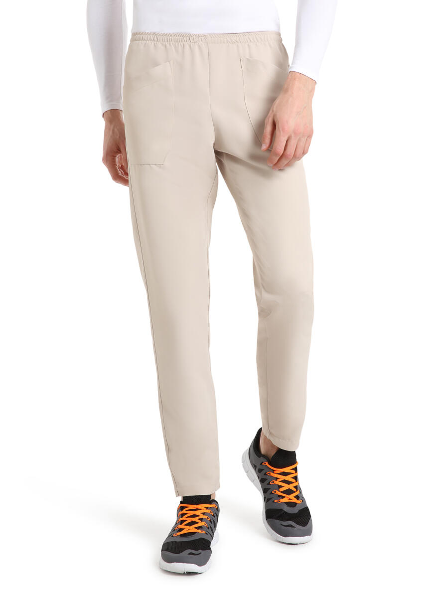 QUICK COD. 3/FAS-03 – Pantalone unisex MICROFIBRA NO STIRO, elastico in vita, 2 tasche anteriori, BEIGE