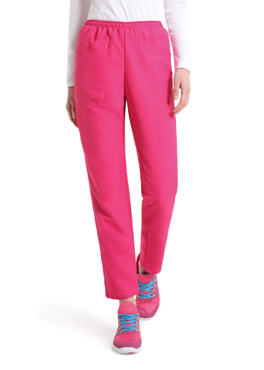 QUICK COD. 3/FAS-14 – Pantalone unisex MICROFIBRA NO STIRO, elastico in vita, 2 tasche anteriori, FUCSIA