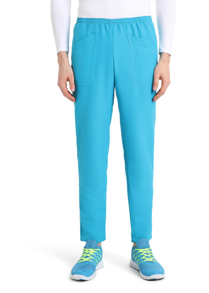 QUICK COD. 3/FAS-05 – Pantalone unisex MICROFIBRA NO STIRO, elastico in vita, 2 tasche anteriori, AZZURRO