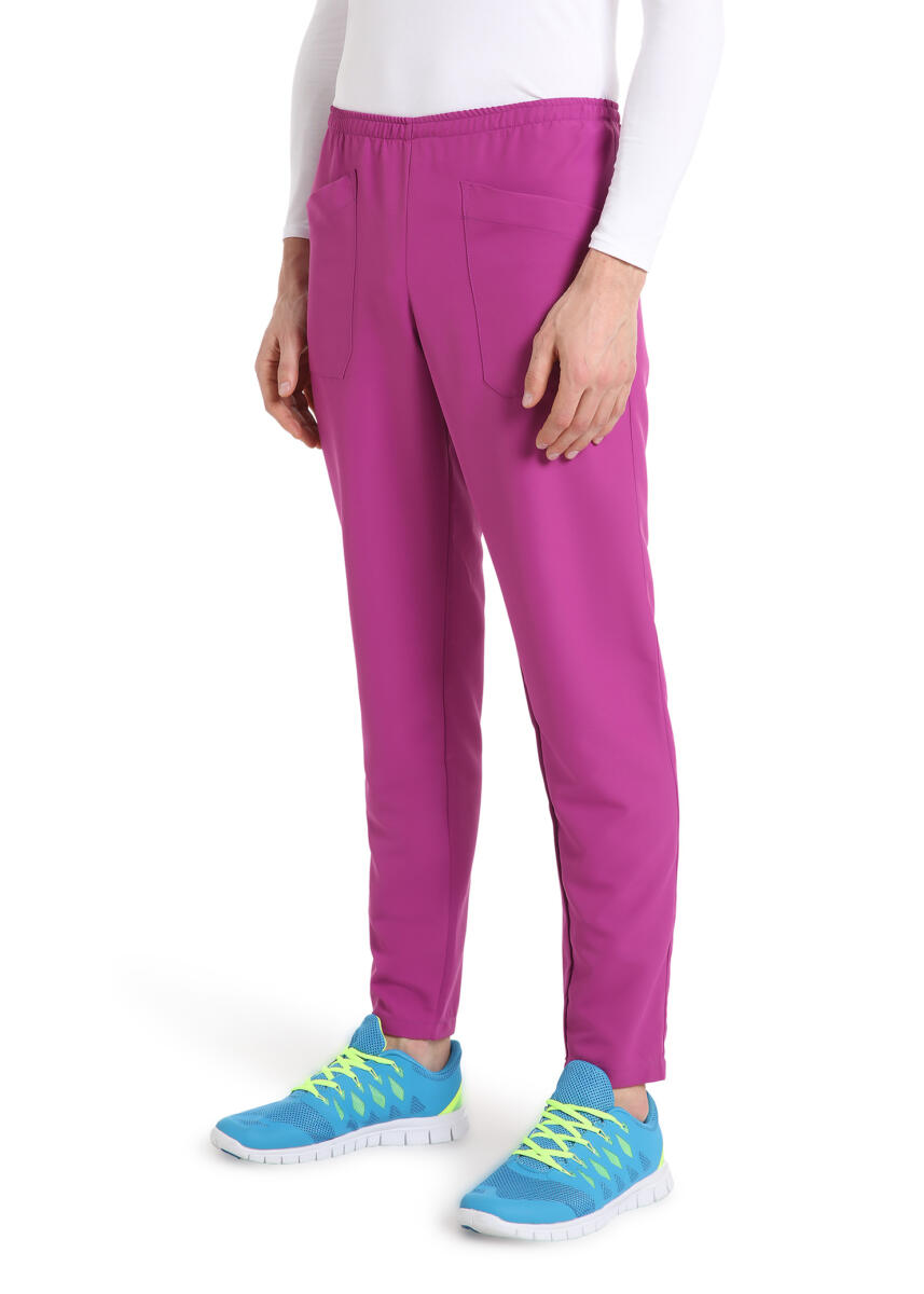 QUICK COD. 3/FAS-15 – Pantalone unisex MICROFIBRA NO STIRO, elastico in vita, 2 tasche anteriori, VINACCIA - immagine 3